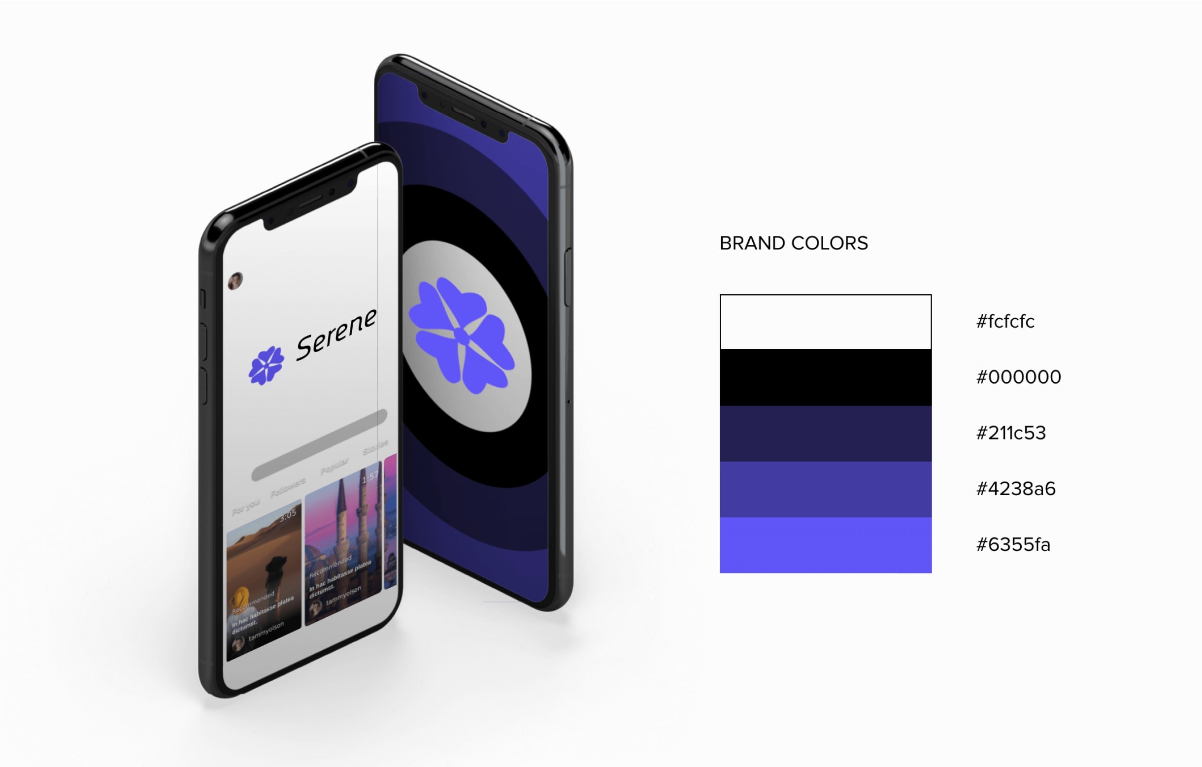 The color palette generated by brandmark.io