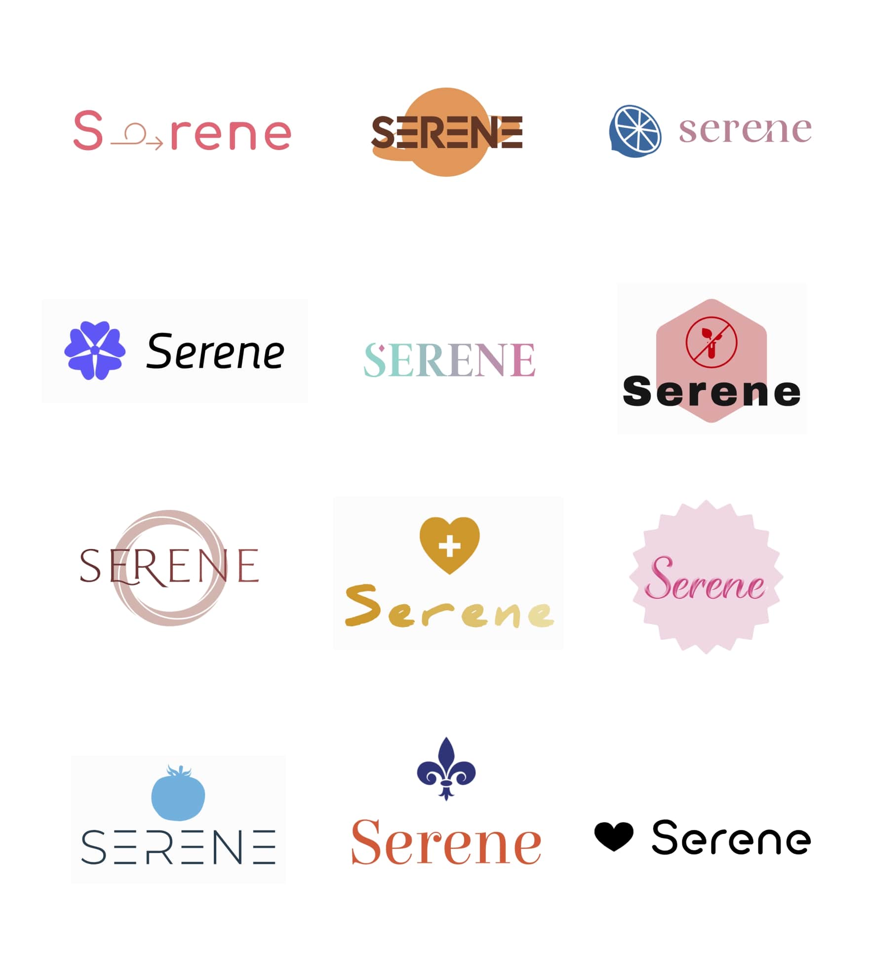 Pre-made Logos created using the brandmark.io