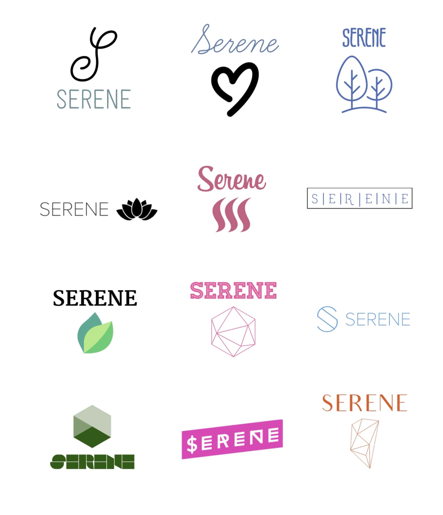 Logos created by the Tailor Brands